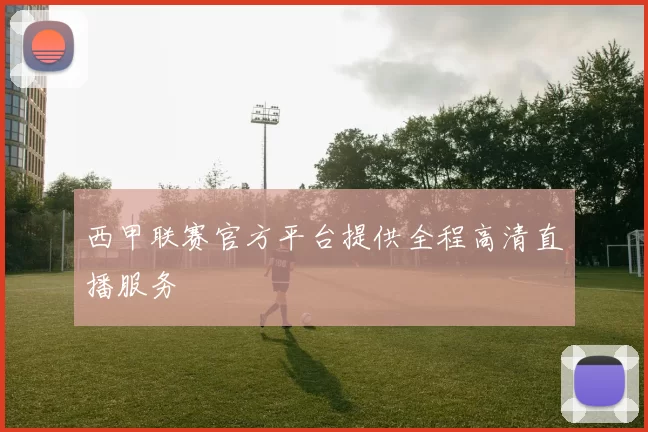 西甲联赛官方平台提供全程高清直播服务